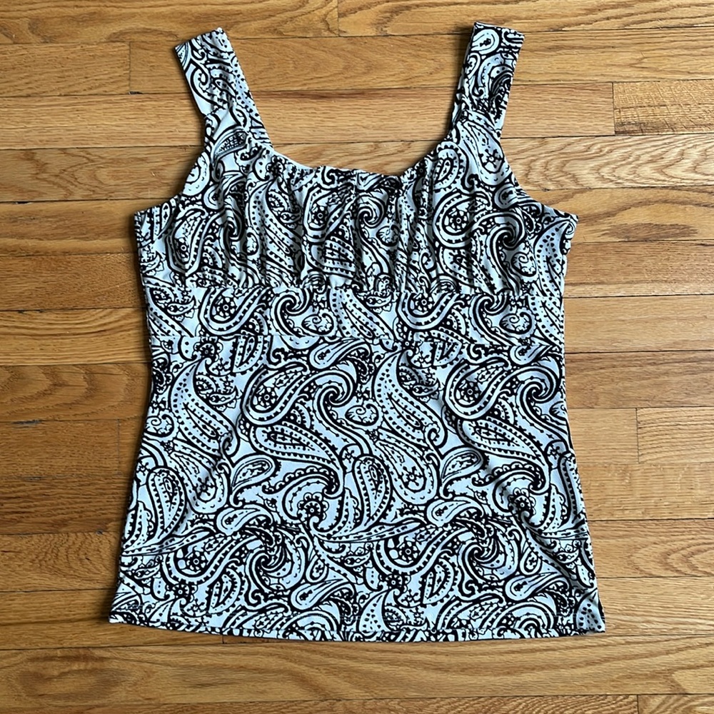 Ann Taylor, Black and White Tank Top